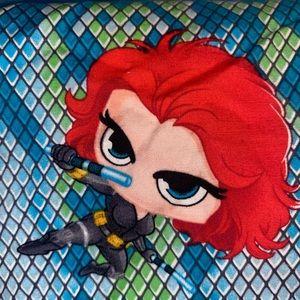 Marvel Blackwidow scrub top (3 pocket)